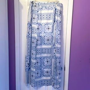 Pink Stitch Maxi Skirt